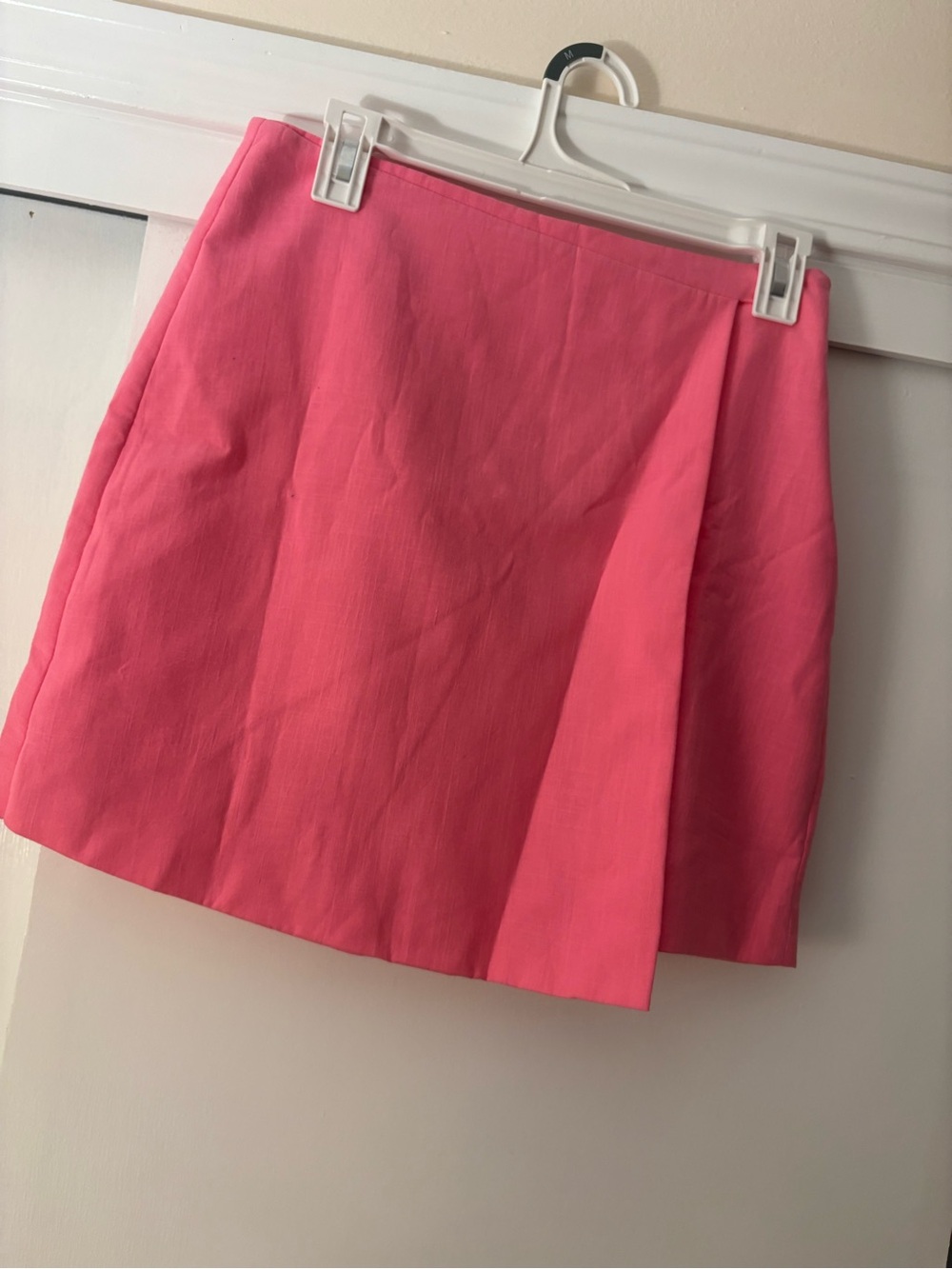 Bright Pink Pleated Mini Skirt